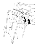 Handle Assembly Diagram and Parts List for 16785 8007012-8999999 - 1988 Toro Lawn Mower