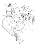 Housing Assembly Diagram and Parts List for 16785 9000001-9999999 - 1989 Toro Lawn Mower