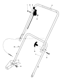 Part Location Diagram of 36-6460 Toro Upper Handle