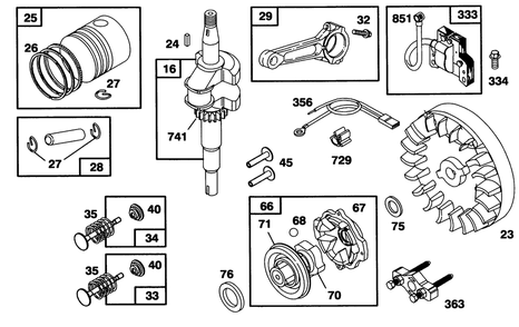 Engine Briggs & Stratton Model 95902-3154-01 Diagram and Parts List for 20432 39000001 - 39999999 Toro Lawn Mower