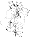 Page B Diagram and Parts List for 16870 0000001-0999999 - 1980 Toro Lawn Mower