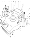 Mower Housing Diagram and Parts List for 16860 1000001-1999999 - 1981 Toro Lawn Mower