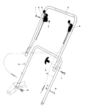 Handle Assembly Diagram and Parts List for 16870 2000001-2999999 - 1982 Toro Lawn Mower