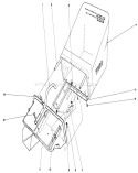 Grass Catcher Diagram and Parts List for 16880 0000001-0999999 - 1980 Toro Lawn Mower