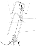 Handle Assembly Diagram and Parts List for 16880 0000001-0999999 - 1980 Toro Lawn Mower