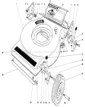 Mower Housing Diagram and Parts List for 16880 0000001-0999999 - 1980 Toro Lawn Mower