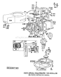 Engine Diagram and Parts List for 16880 1000001-1999999 - 1981 Toro Lawn Mower