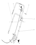 Handle Assembly Diagram and Parts List for 16880 1000001-1999999 - 1981 Toro Lawn Mower