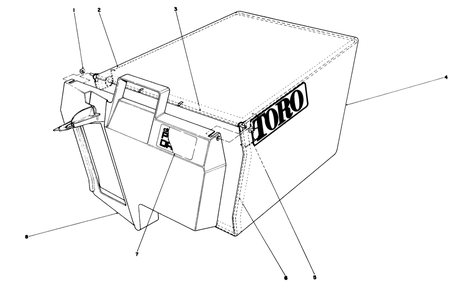Recycler Bagging Kit Model No. 59174 (Continued)(Optional) Diagram and Parts List for 20210 1000001 - 1999999 Toro Lawn Mower