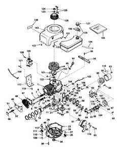 Tecumseh Engine Model No. V70-125183c Diagram and Parts List for 56036 6000001 - 6999999 Toro Lawn Tractor