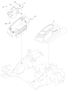 Console And Control Assembly Diagram and Parts List for 75932 400000000-402364806 Toro Lawn Mower