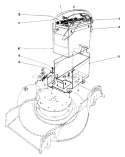 Battery Assembly Diagram and Parts List for 17005 6000001-6999999 - 1976 Toro Lawn Mower