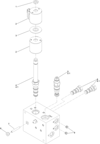 Lift And Hold Valve Assembly No. 142-4922 Diagram and Parts List for 72098 413000000 - 999999999 Toro Lawn Tractor