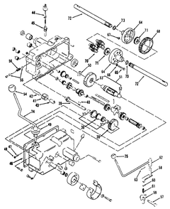 Mechanical Transmission 8-Speed Diagram and Parts List for 31-10K803 2000001 - 2999999 Toro Lawn Tractor