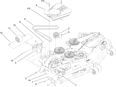 Finishing Kit Assembly Diagram and Parts List for 78512  Toro Lawn Tractor Accessories