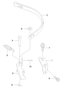 Brake/Cover Diagram and Parts List for 22170 9900001 - 9999999 Toro Lawn Mower