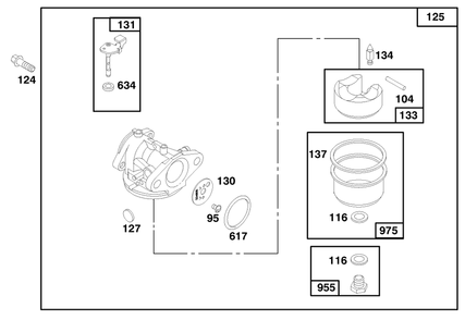 Engine Briggs & Stratton Model 12f802-0667-01 Diagram and Parts List for 20808 7900001 - 7999999 Toro Lawn Mower