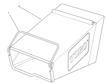 Grass Bag Assembly Model 26620b Serial Nos. 1001116-Up Model 26620bg Serial Nos. 1000101 & Up Diagram and Parts List for 26620B 1000001 - 1999999 Toro Lawn Mower