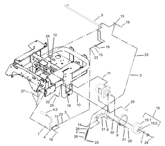 Part Location Diagram of 1-633060 Toro SPACER-WHEEL, SHORT