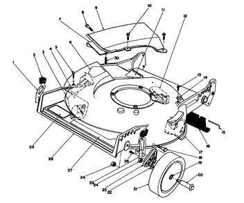 Housing Assembly Diagram and Parts List for 20217 1000001 - 1999999 Toro Lawn Mower