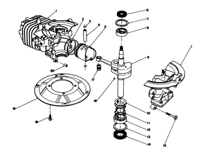 Crankshaft Assembly (Model No. 47pr4-6) Diagram and Parts List for 26640BC 5900001 - 5999999 Toro Lawn Mower