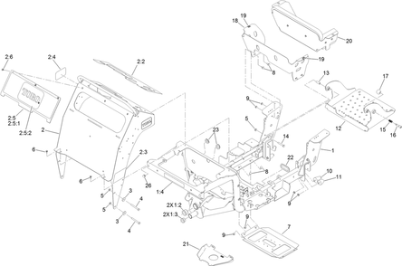 Frame Assembly Diagram and Parts List for 34230 400000000-408787720 Toro Spreader