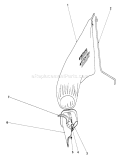 Giant Bag Diagram and Parts List for 18010 1000001-1999999 - 1981 Toro Lawn Mower