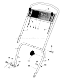Part Location Diagram of 39-6620 Toro Control Plate