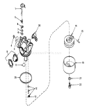 Carburetor Assembly Diagram and Parts List for 18015 0000001-0999999 - 1980 Toro Lawn Mower