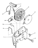 Rewind Starter No. 590531 Diagram and Parts List for 18017 9000001-9999999 - 1979 Toro Lawn Mower