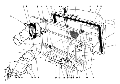 Easy-Empty Grass Catcher Model 59111 (Optional) Diagram and Parts List for 56138 5000001 - 5999999 Toro Lawn Tractor
