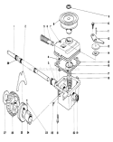 Gear Case Assembly Diagram and Parts List for 18060 8000001-8999999 - 1978 Toro Lawn Mower