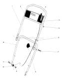 Handle Assembly Diagram and Parts List for 18060 8000001-8999999 - 1978 Toro Lawn Mower