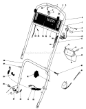 Handle Assembly Diagram and Parts List for 18085 0000001-0999999 - 1980 Toro Lawn Mower