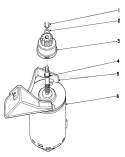Starter Motor Diagram and Parts List for 18085 0000001-0999999 - 1980 Toro Lawn Mower