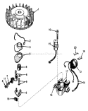 Magneto No. 610793 Diagram and Parts List for 18171 1000001-1999999 - 1971 Toro Lawn Mower