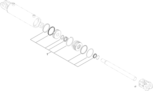 Hydraulic Cylinder Assembly No. 139-7706 Diagram and Parts List for 22218 407600000 - 411799999 Toro Lawn Tractor Accessories