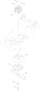 Part Location Diagram of 134-5212 Toro Blade, Mulch, 36cm