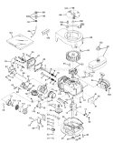 Engine Diagram and Parts List for 18213 8000001-8999999 - 1968 Toro Lawn Mower