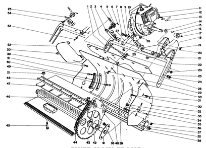 Part Location Diagram of 3-7486 Toro Housing