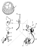Magneto No. 610772 Diagram and Parts List for 18257 2000001-2999999 - 1972 Toro Lawn Mower