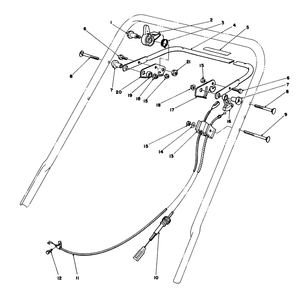 Traction Control Assembly Diagram and Parts List for 20675 5000001 - 5999999 Toro Lawn Mower