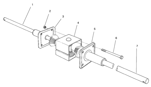 Differential Assembly Diagram and Parts List for 70060 79000001 - 79999999 Toro Lawn Tractor