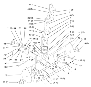 Part Location Diagram of 98-3098 Toro CHAIN-DRIVE