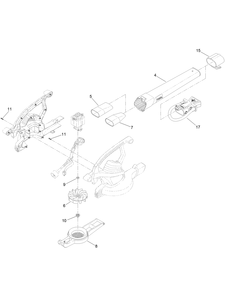 Blower Tube And Impeller Assembly Diagram and Parts List for 51681 322000001-322999999 Toro Leaf Blower / Vacuum