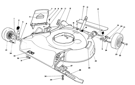 Housing Assembly Diagram and Parts List for 16340C 6000001 - 6999999 Toro Lawn Mower