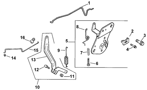 Engine Controls Diagram and Parts List for 30159 991180 - 999999 Toro Lawn Tractor Accessories