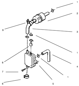 Fuel Filter & Pump Diagram and Parts List for 73423 7900001 - 7999999 Toro Lawn Tractor