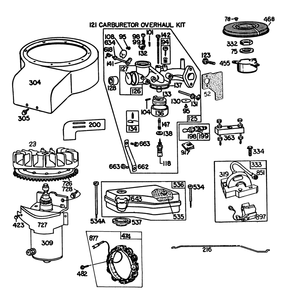 Part Location Diagram of 390811 Toro Carburetor Assembly
