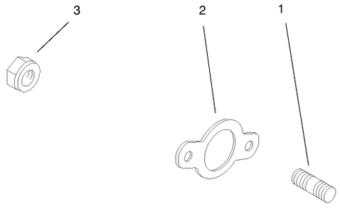 Exhaust Diagram and Parts List for 74182 (891565-899999)(1998) Toro Lawn Tractor